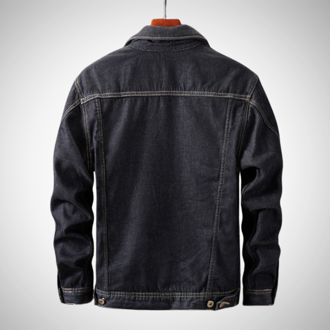 Alex Cowboy Fleece Denim Jacket for Men