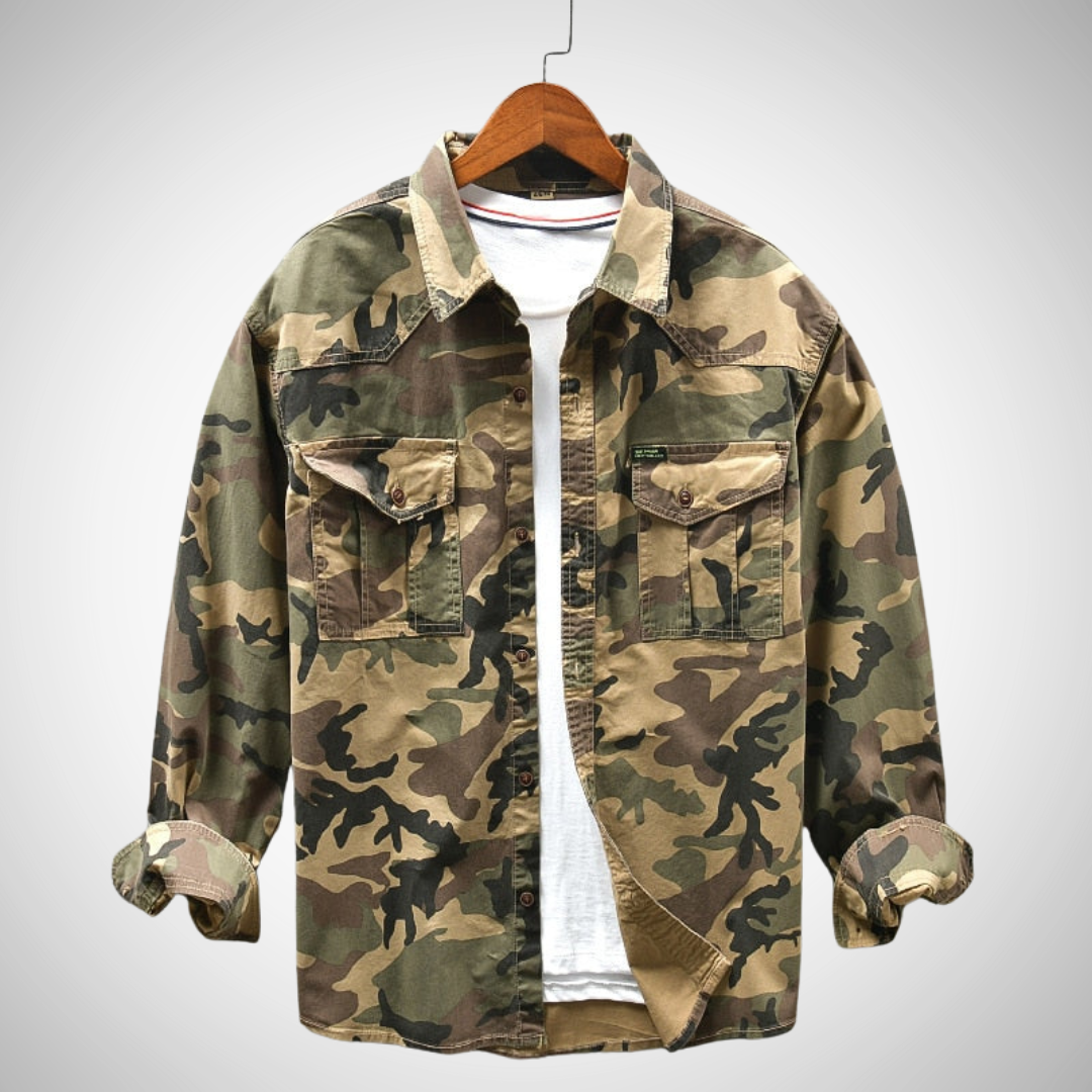 Chemise cargo multi-poches Julian Camo pour homme