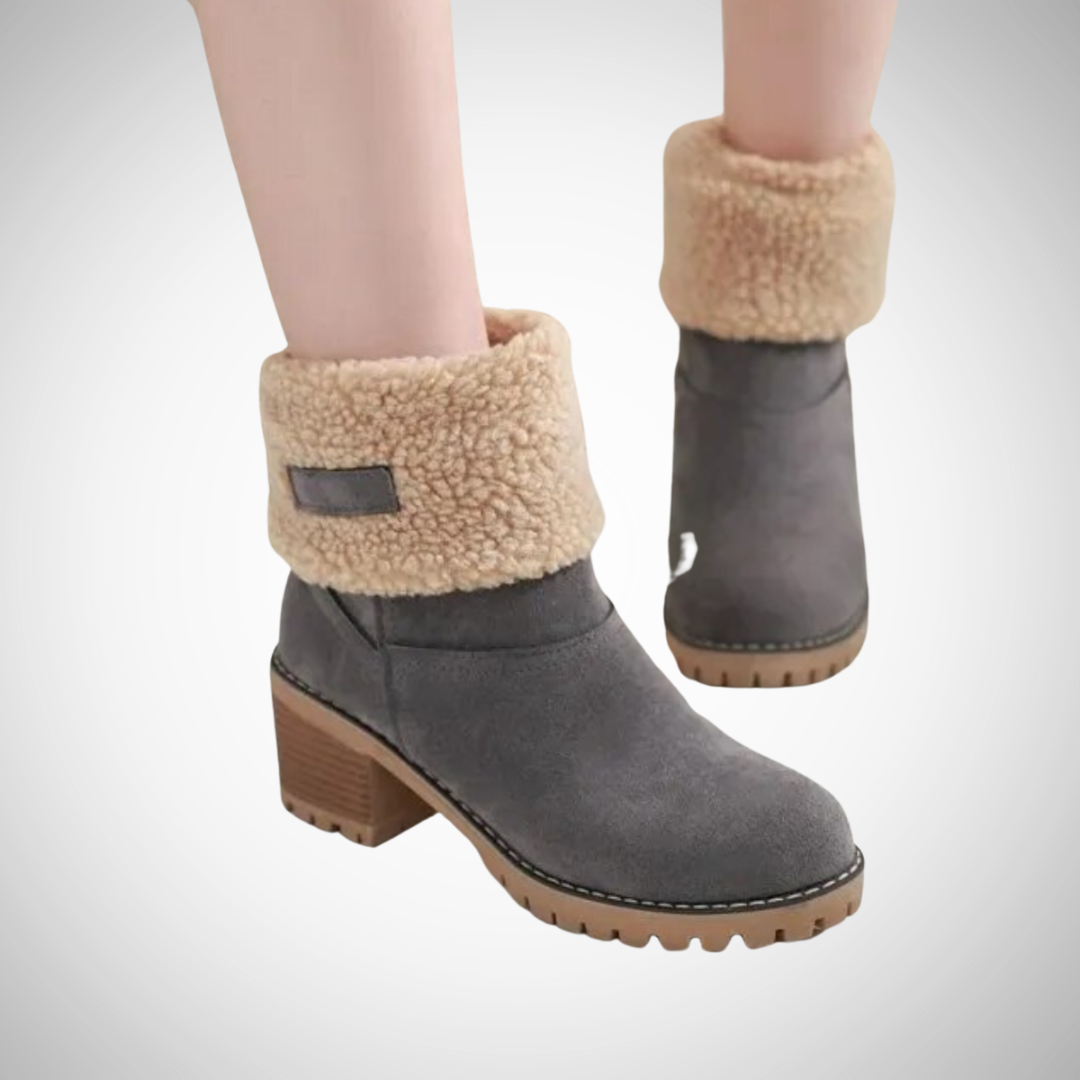 Raisa Warm Comfortable Suede Ankle Boots with Heel for Women | Ideal for Fall