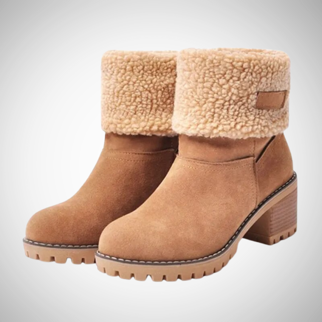 Raisa Warm Comfortable Suede Ankle Boots with Heel for Women | Ideal for Fall