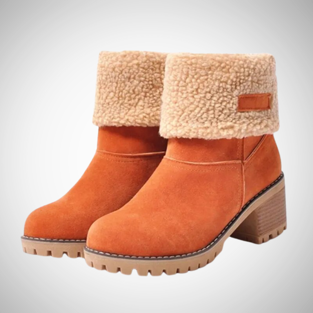 Raisa Warm Comfortable Suede Ankle Boots with Heel for Women | Ideal for Fall