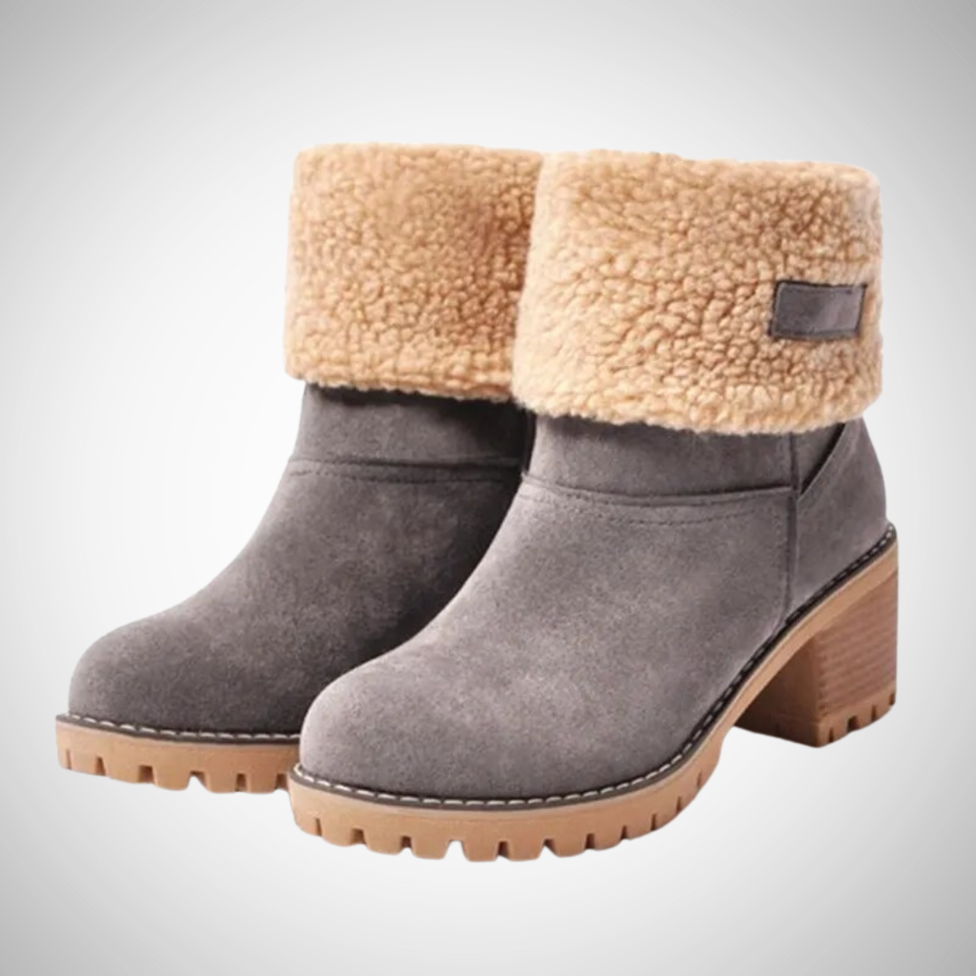 Raisa Warm Comfortable Suede Ankle Boots with Heel for Women | Ideal for Fall