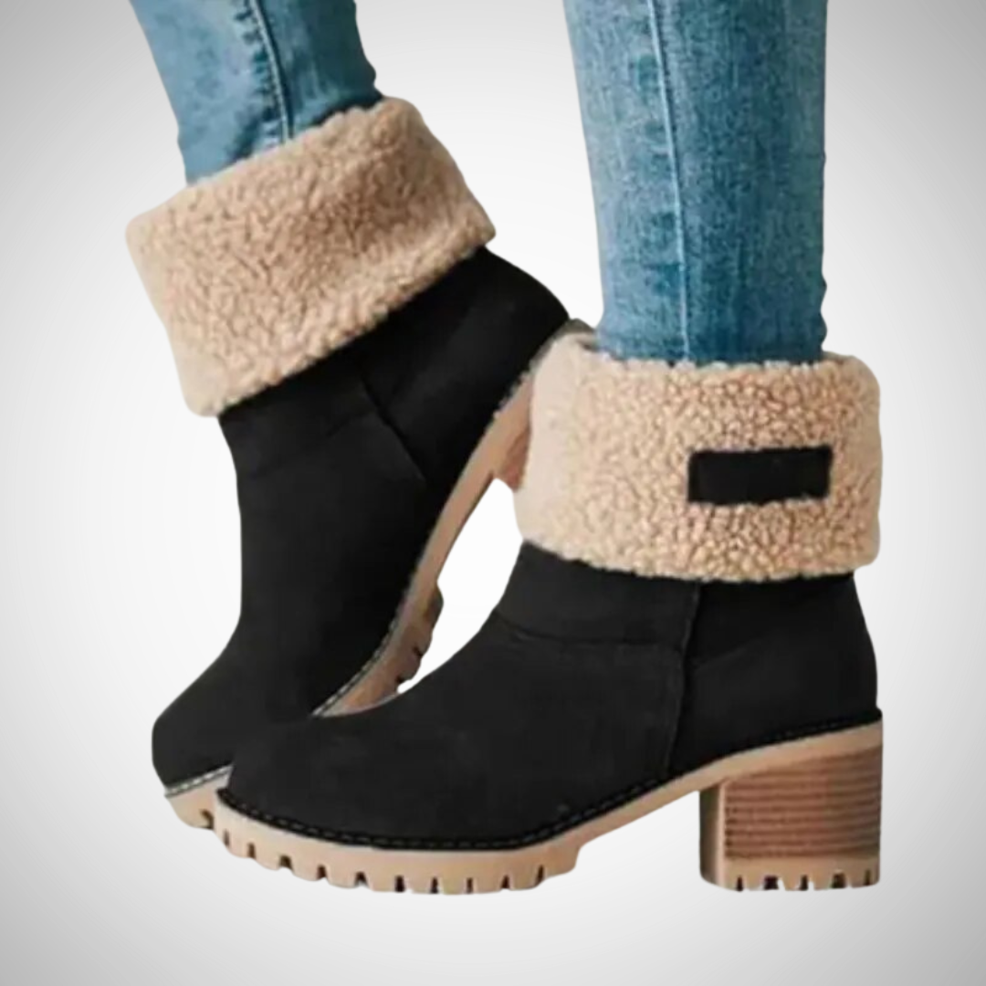 Raisa Warm Comfortable Suede Ankle Boots with Heel for Women | Ideal for Fall