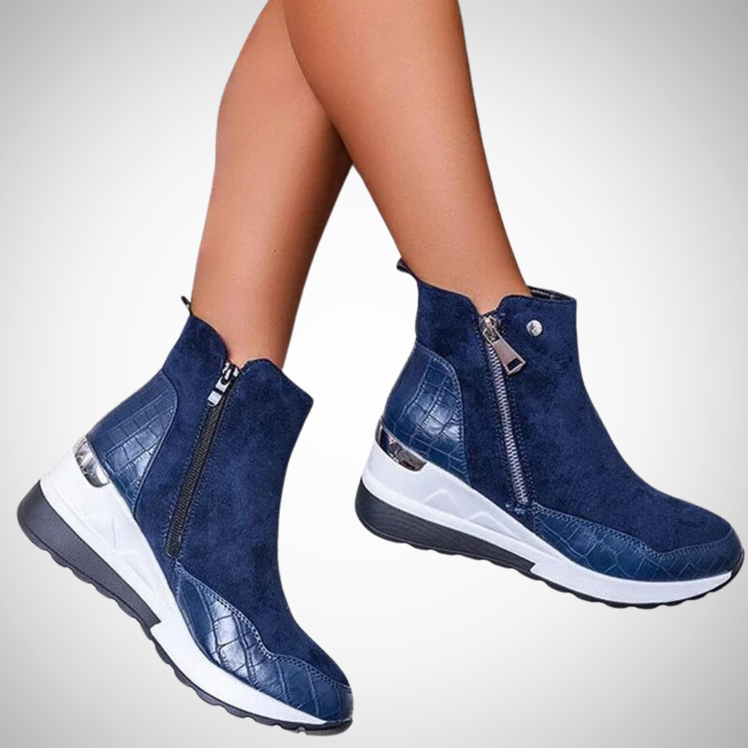 Aira Casual Vegan Leather Ankle Boots for Women