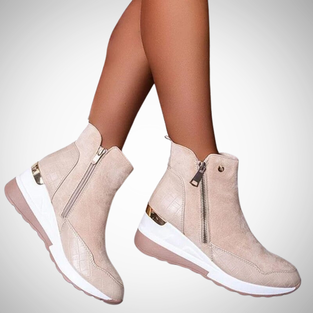 Aira Casual Vegan Leather Ankle Boots for Women