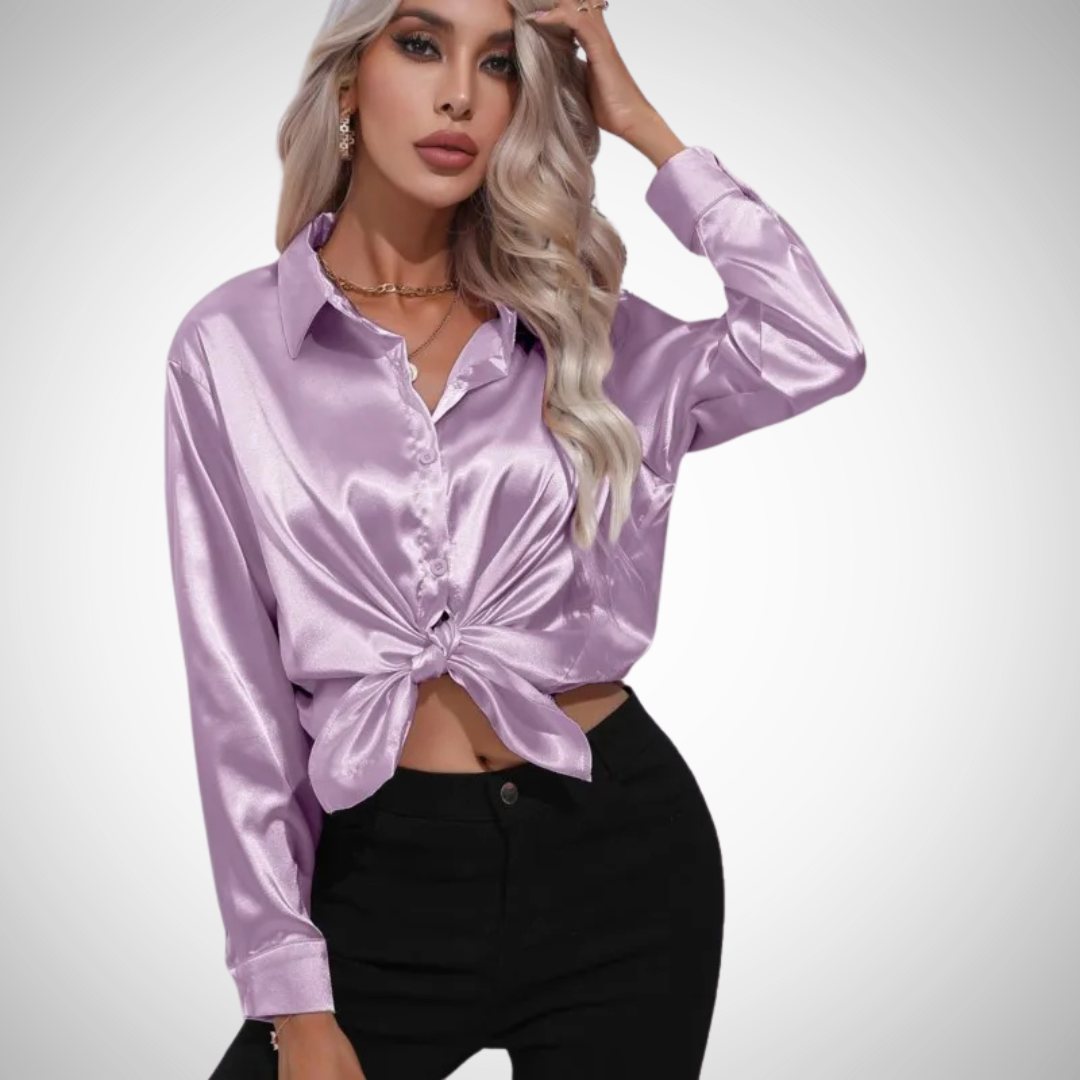 Camilla Satin Blouse for Women