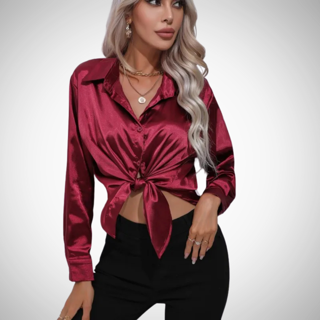 Camilla Satin Blouse for Women