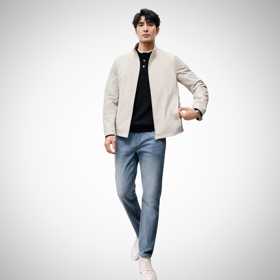 Enzo Lightweight Zip-Up Jacket for Men