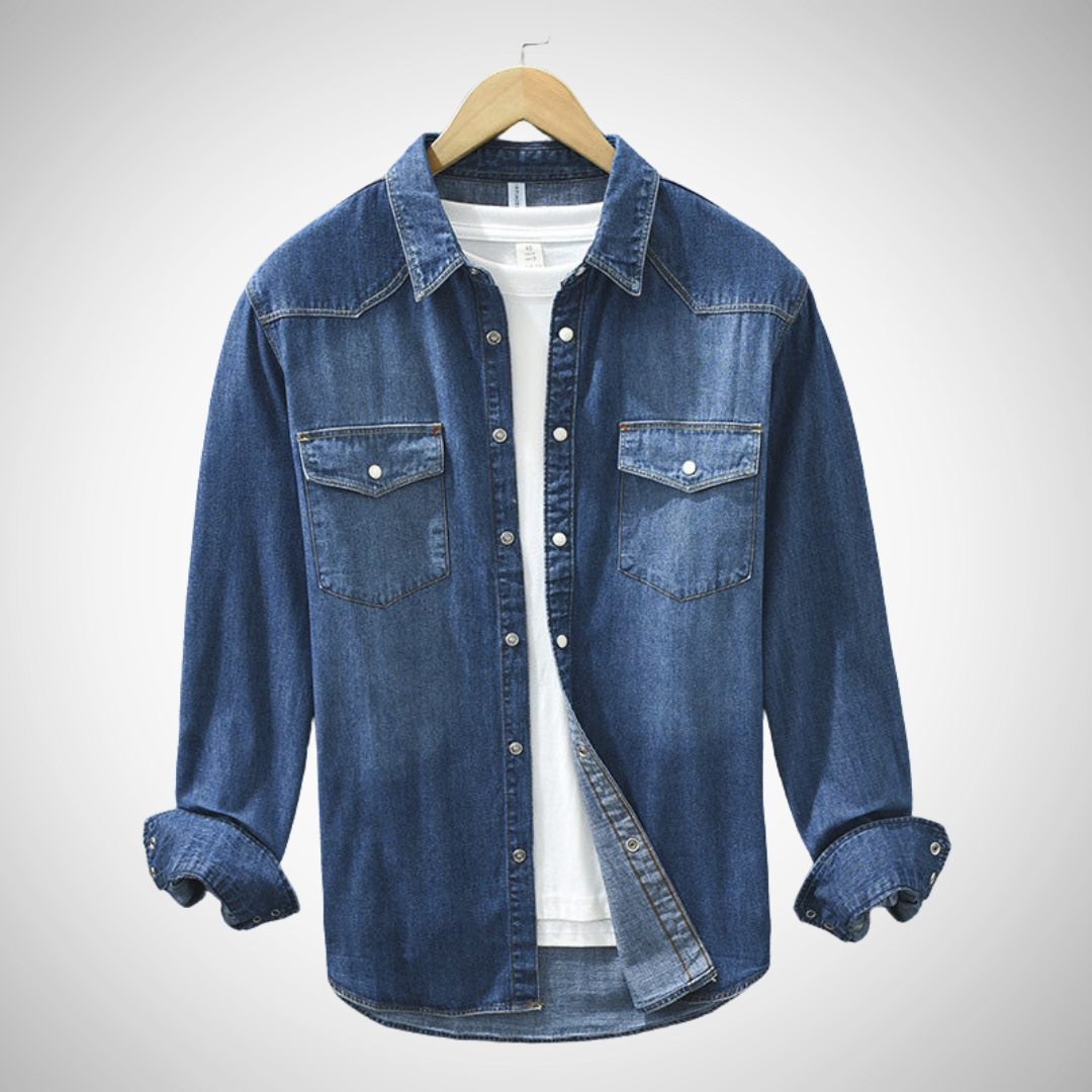 Santiago Fall Denim Shirt for Men