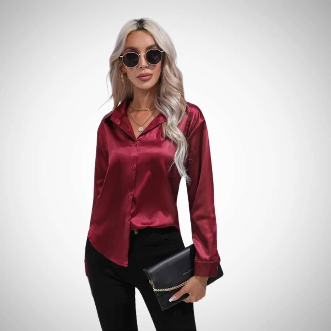 Camilla Satin Blouse for Women