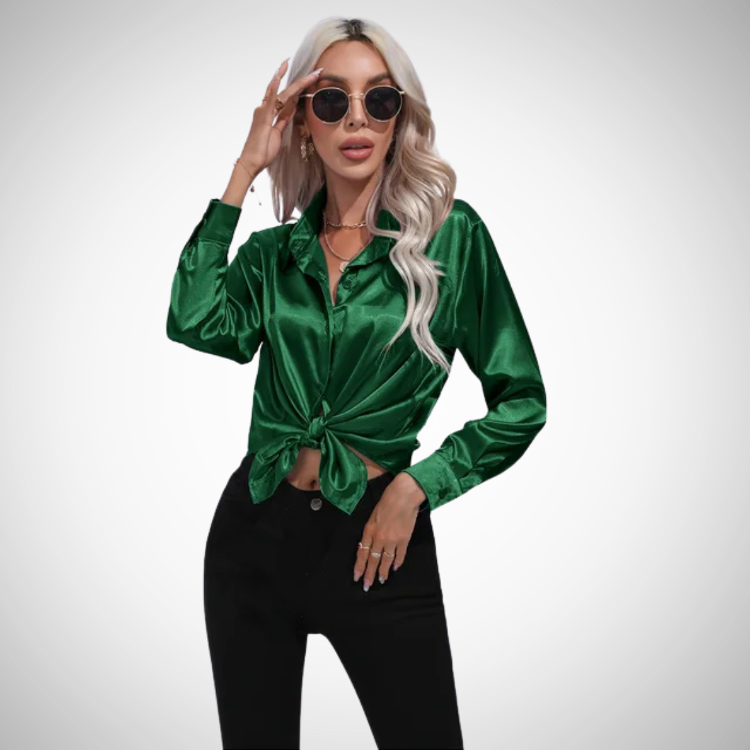 Camilla Satin Blouse for Women