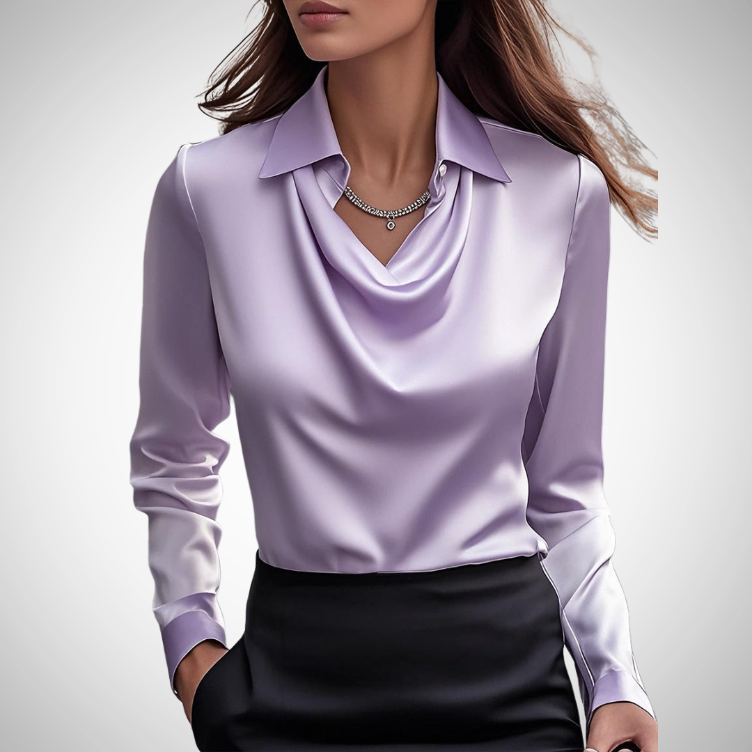 Abegail Fall Silky Blouse for Women