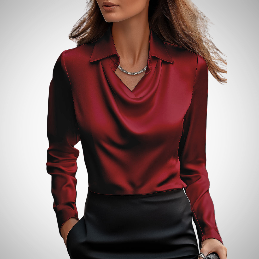 Abegail Fall Silky Blouse for Women