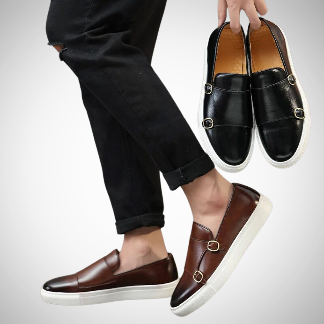 Mocassins Mathias en cuir véritable pour homme