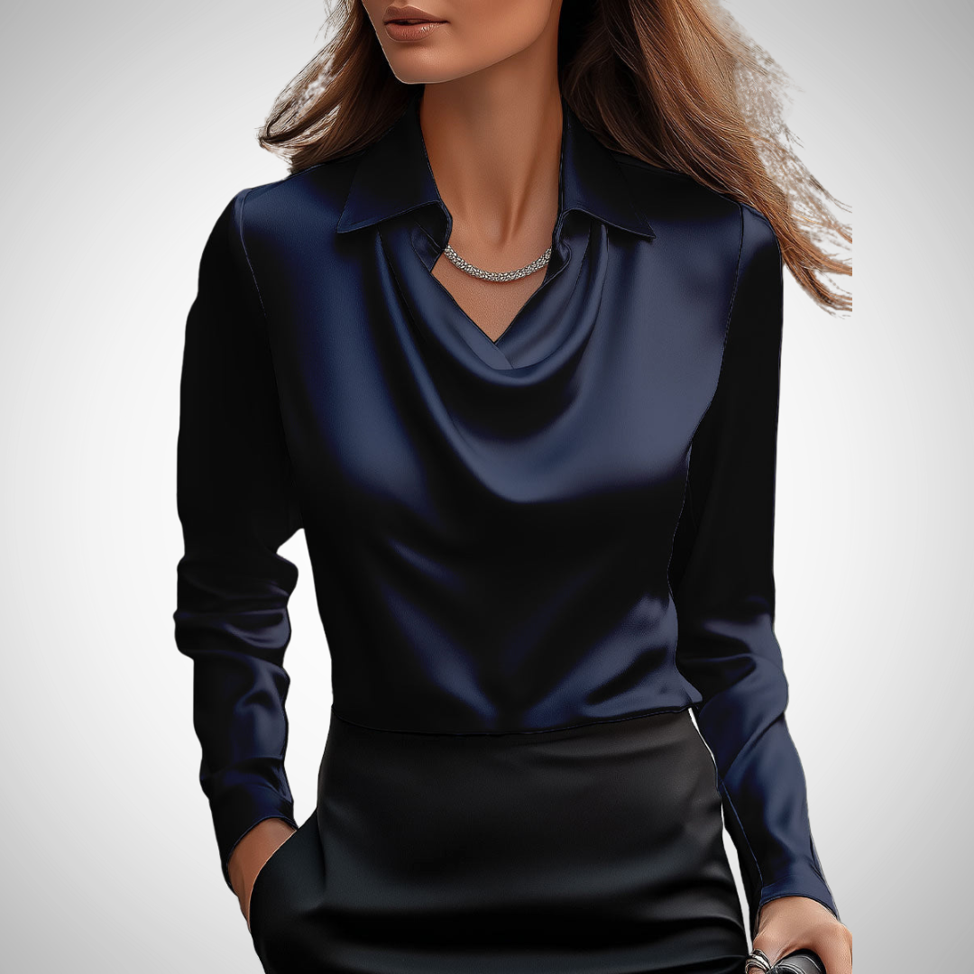 Abegail Fall Silky Blouse for Women