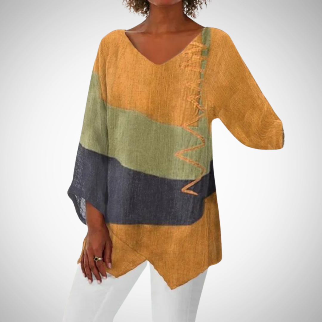 Geralyn Elegant Summer Blouse for Women