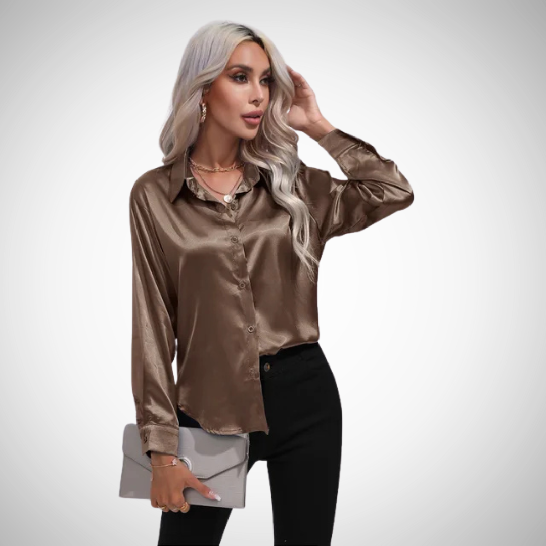 Camilla Satin Blouse for Women