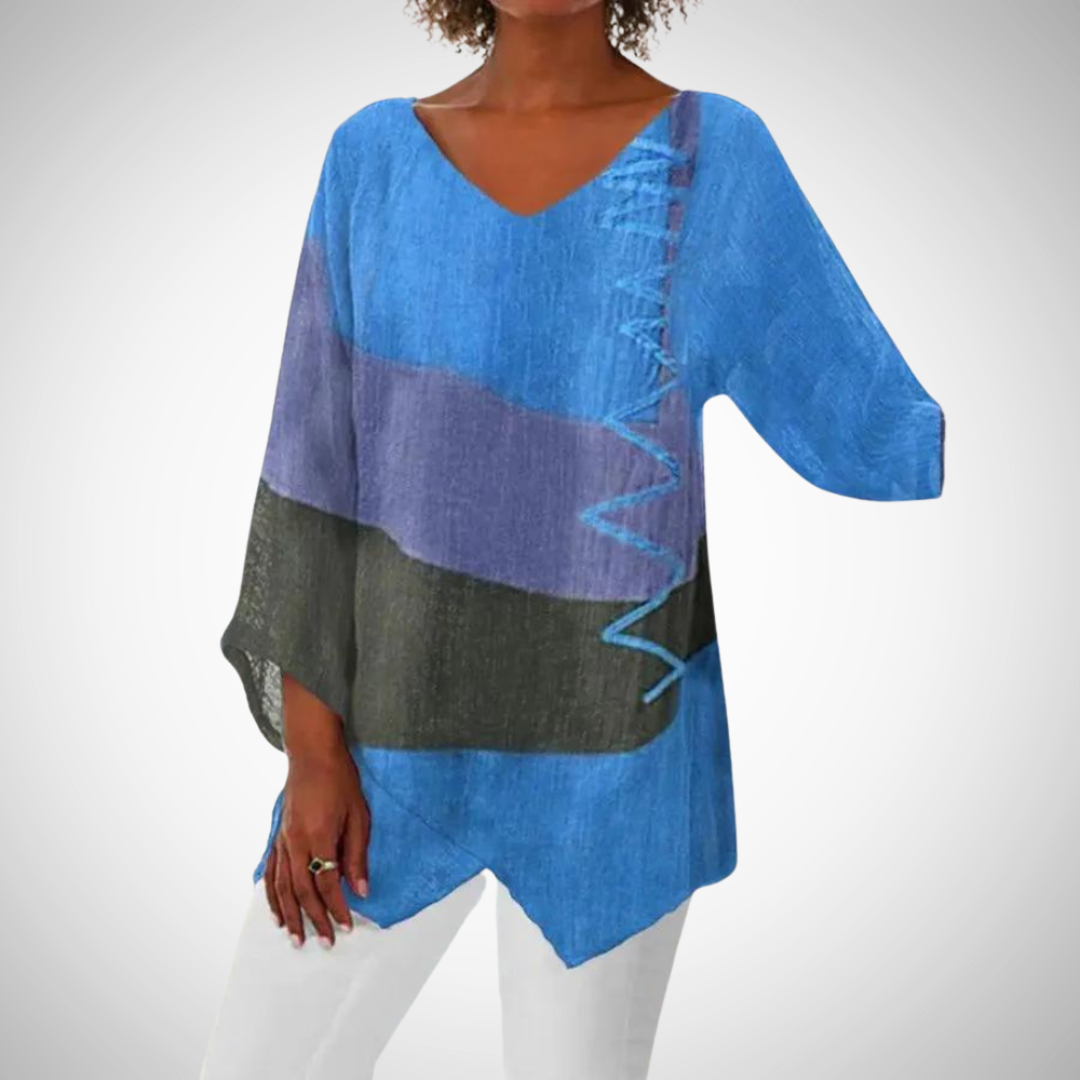 Geralyn Elegant Summer Blouse for Women