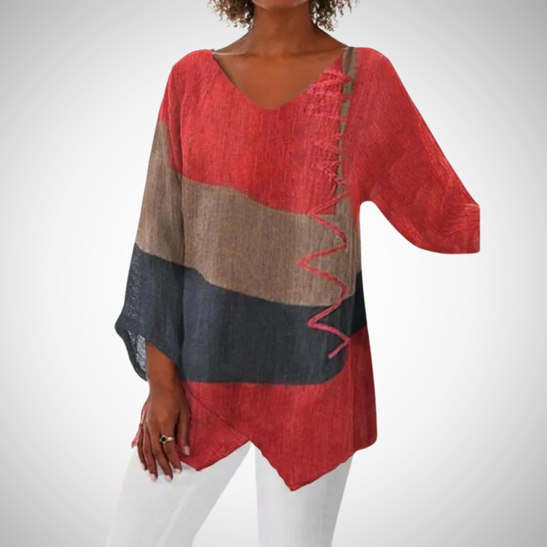 Geralyn Elegant Summer Blouse for Women