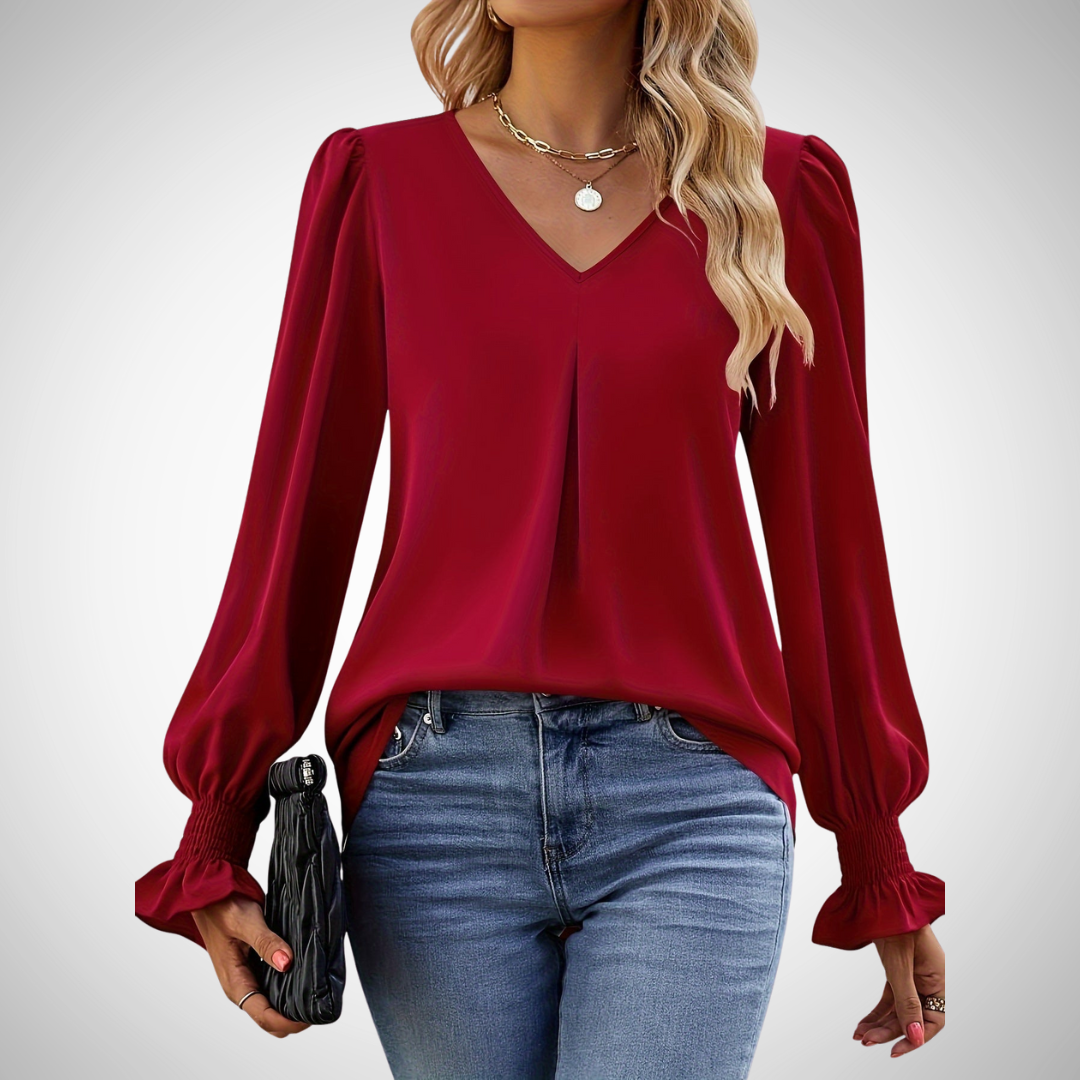Anastasia Graceful V-Neck Blouse for Women
