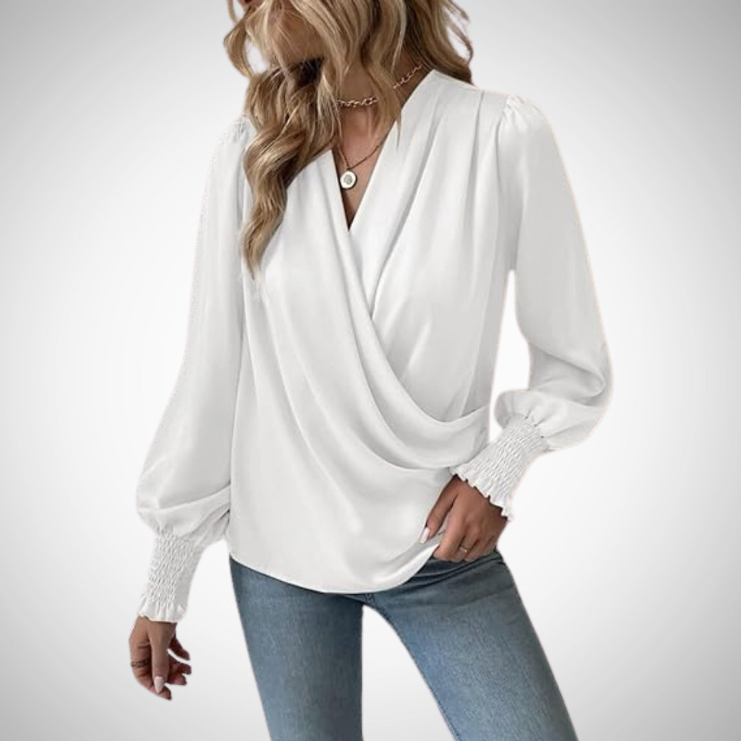 Salome Pleated Blouse for Women