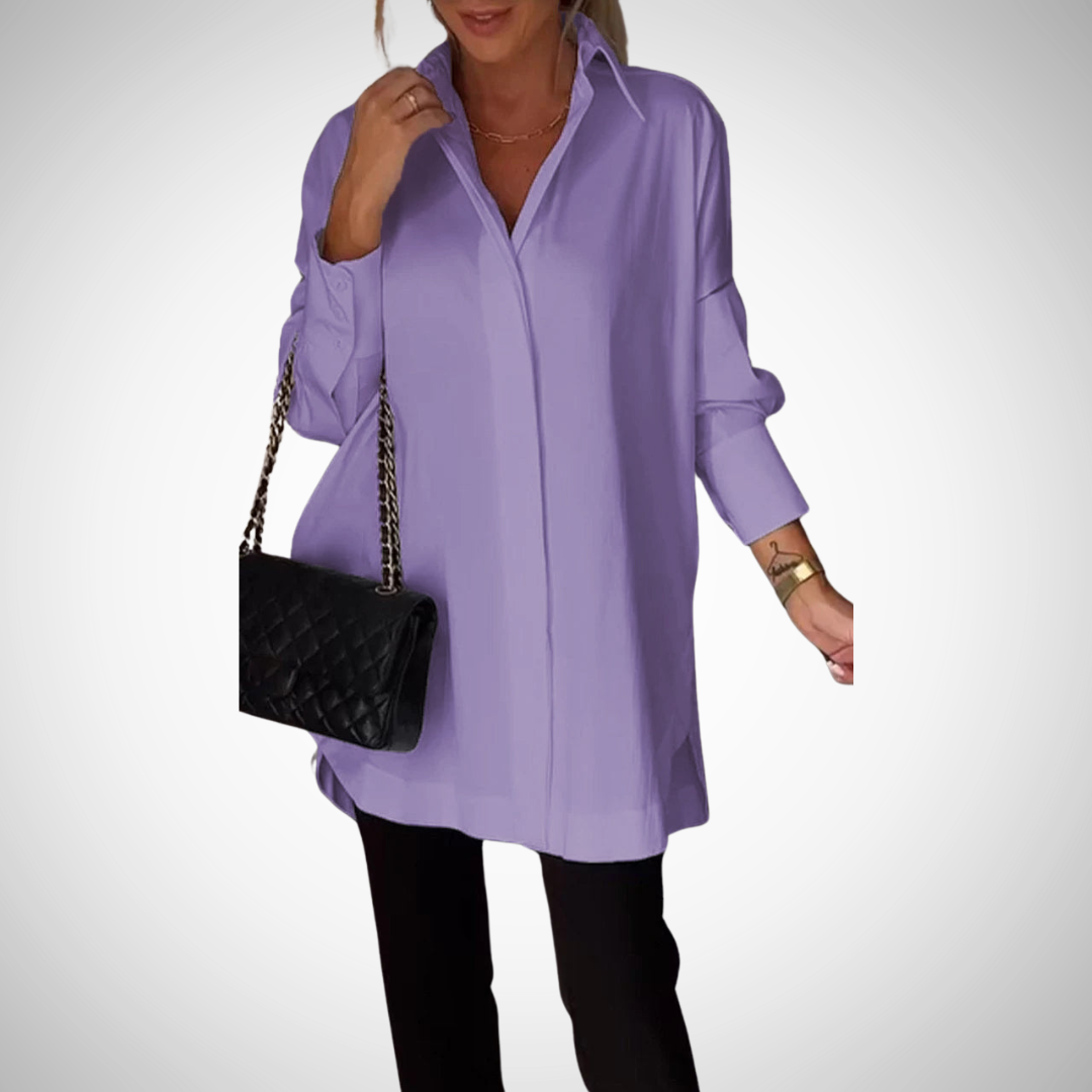 Felecia Oversized Button-Up Shirt for Women