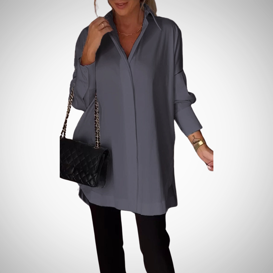 Felecia Oversized Button-Up Shirt for Women