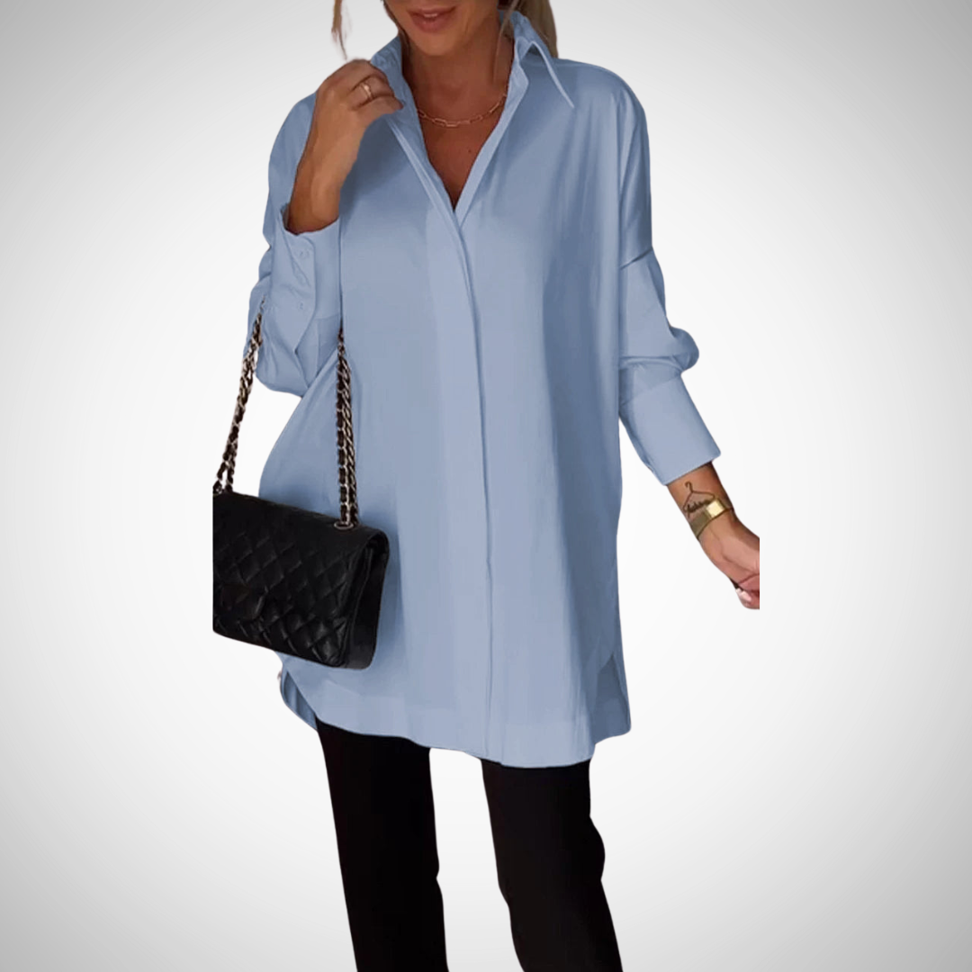 Felecia Oversized Button-Up Shirt for Women