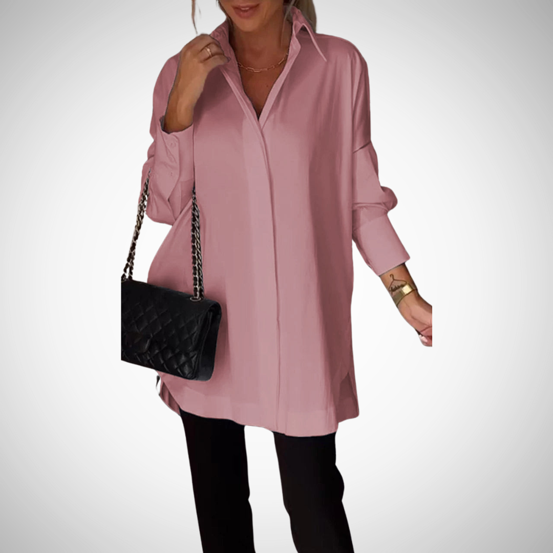 Felecia Oversized Button-Up Shirt for Women