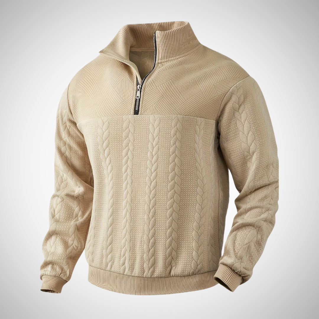 Marcel Vintage Zipped Sweater for Men