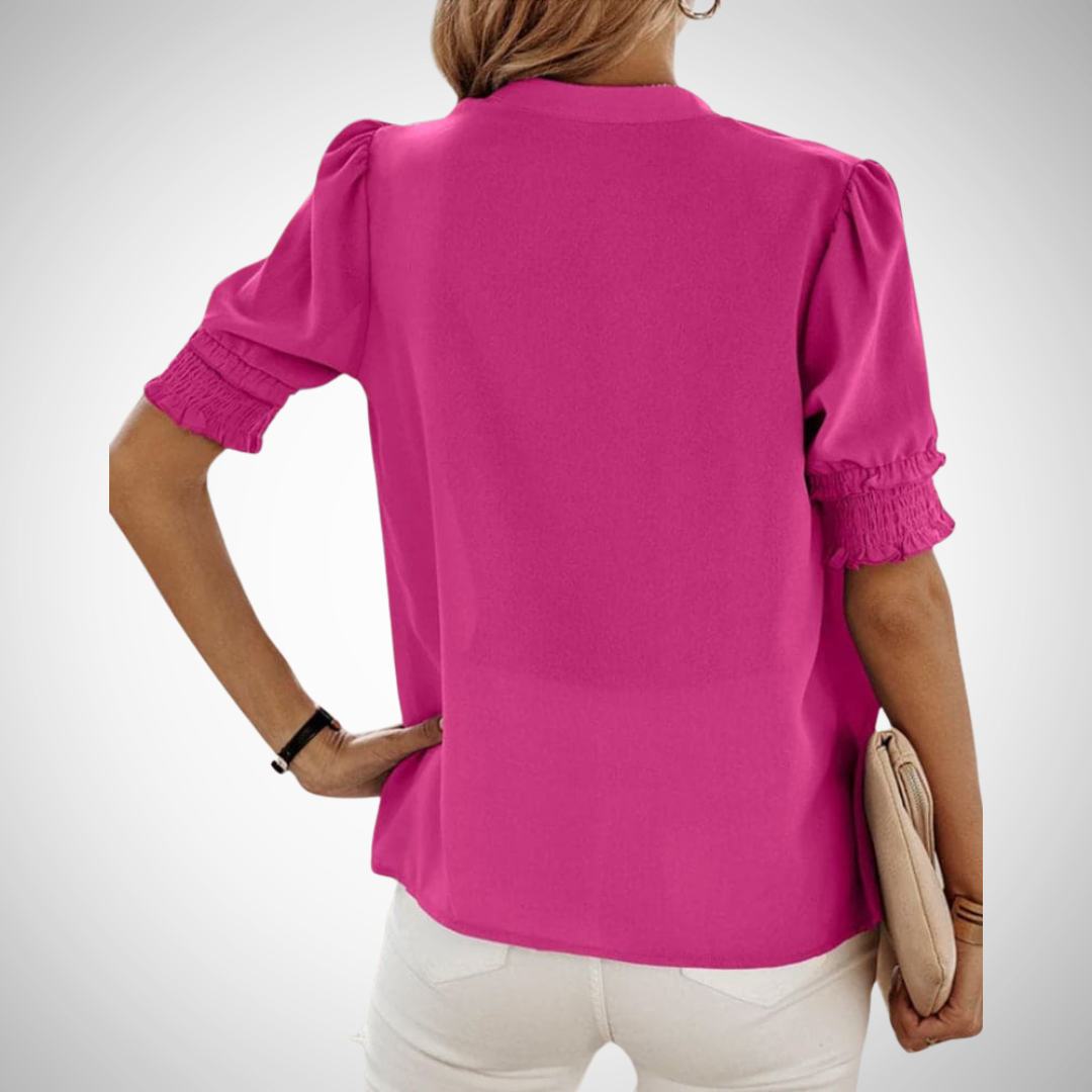Daniela V-Neck Blouse for Women