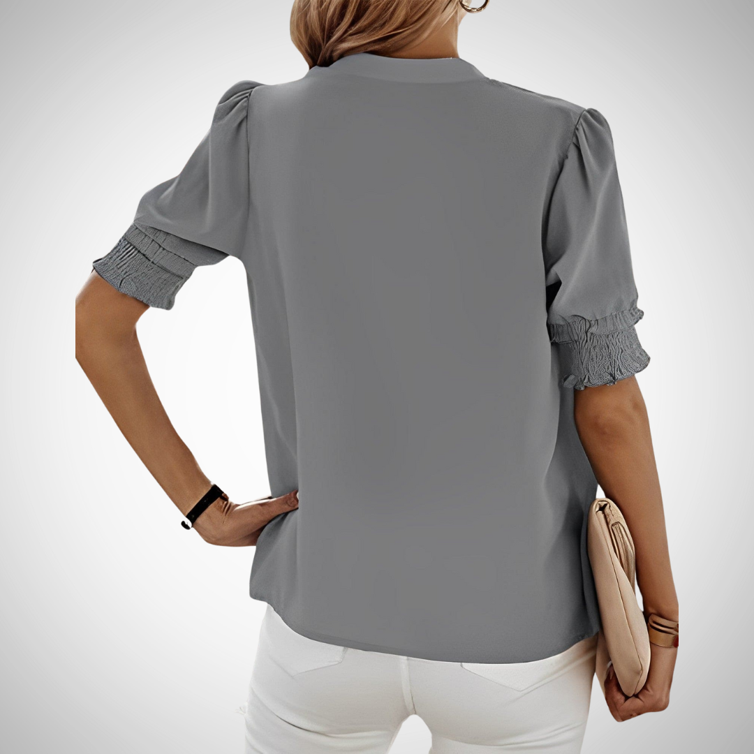 Daniela V-Neck Blouse for Women