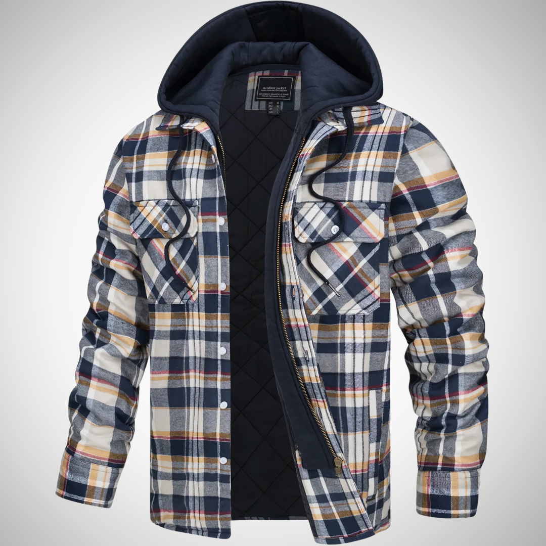 Rogue Plaid Hooded Jacket for Men