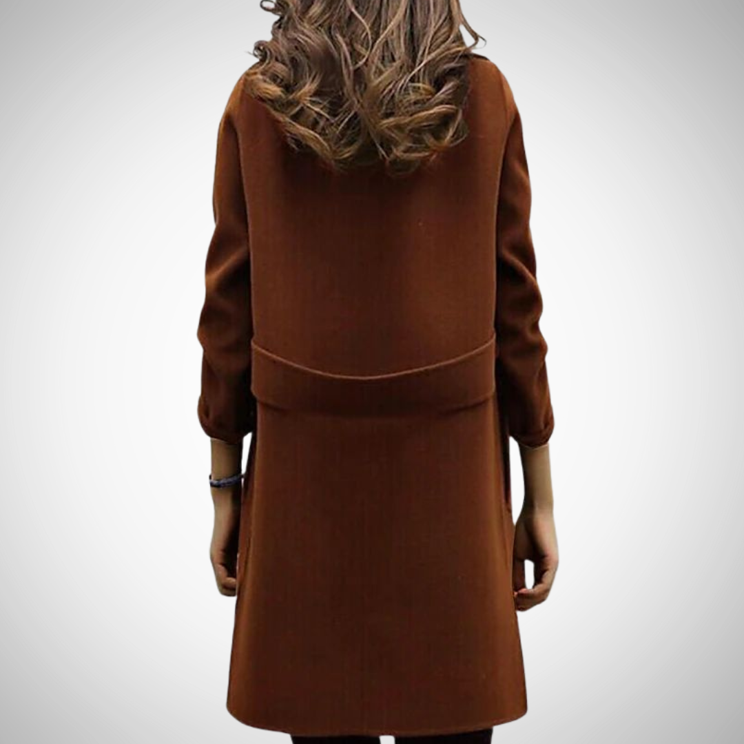 Elegance Double-Breasted Coat for Women