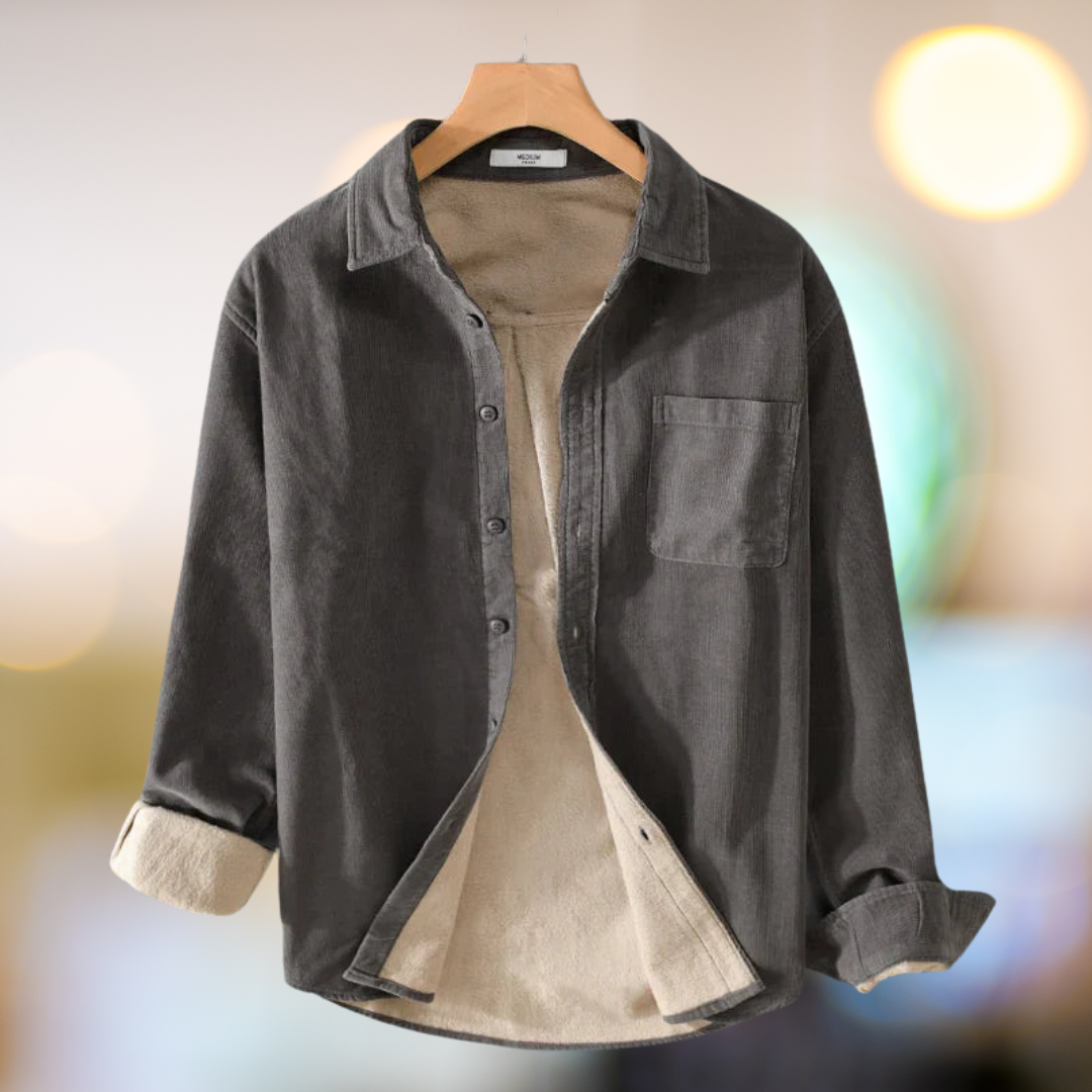 Veste en velours côtelé doublée polaire Regal pour homme