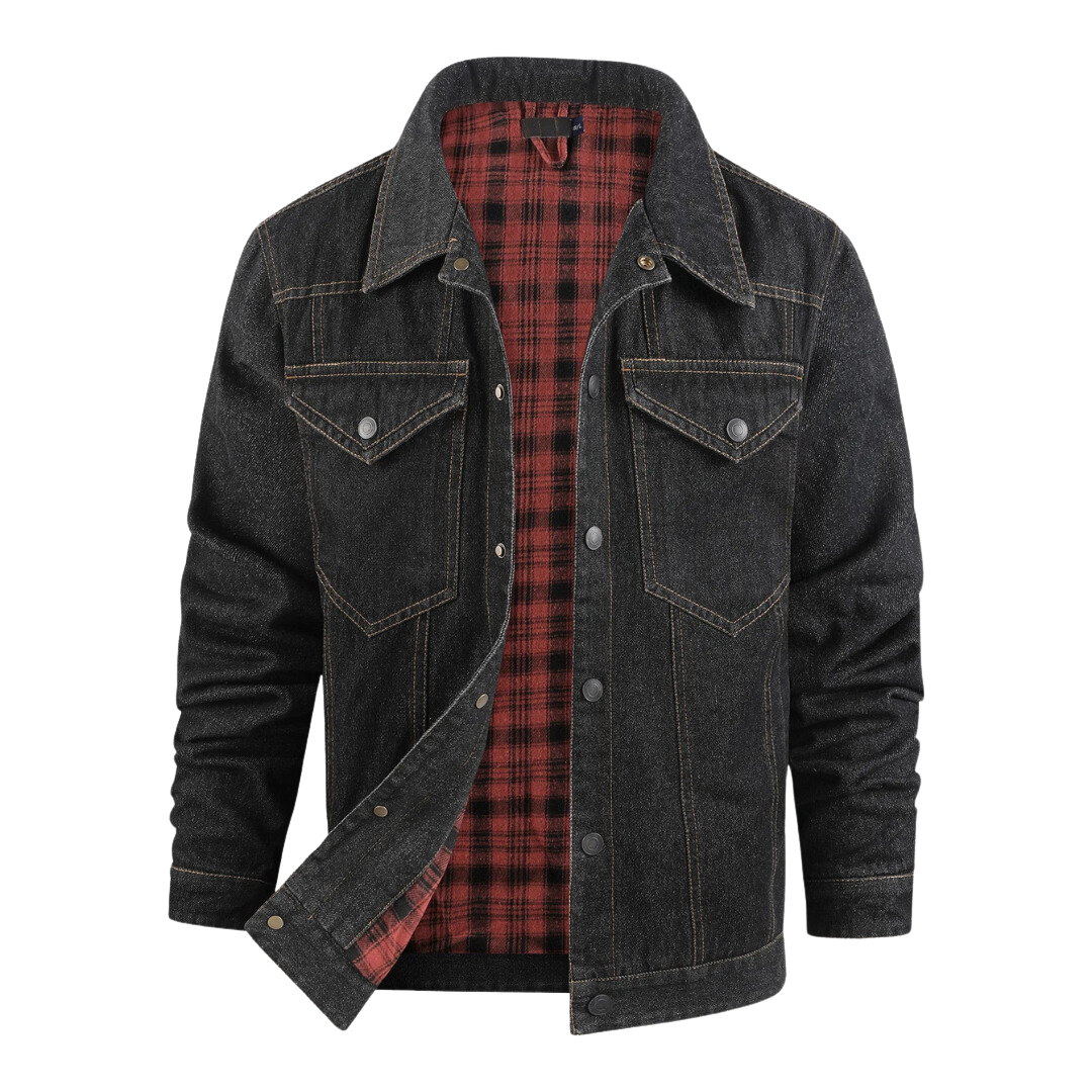 Sammy Flannel Lined Denim Shirt-Jacket for Men