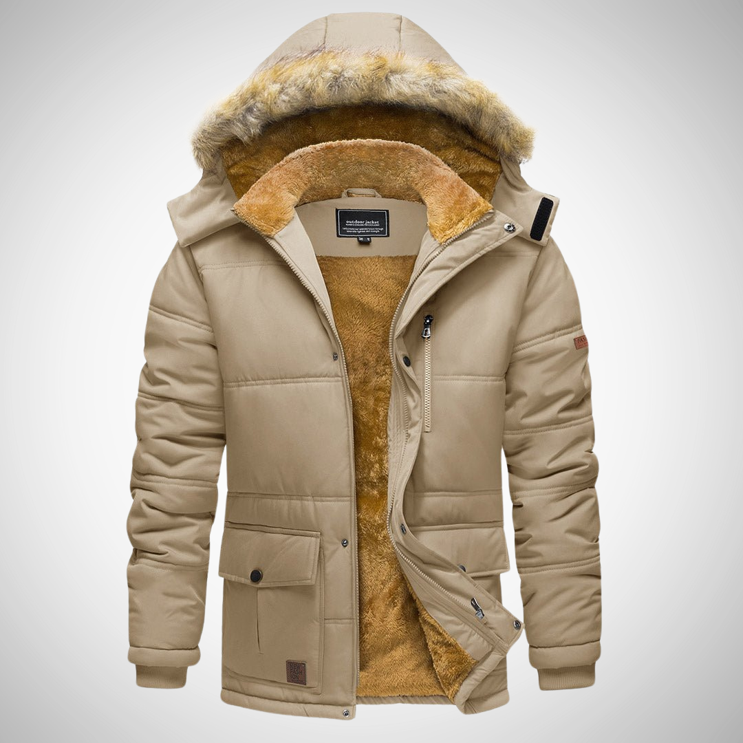 Glen Hooded Winter Jacket for Men