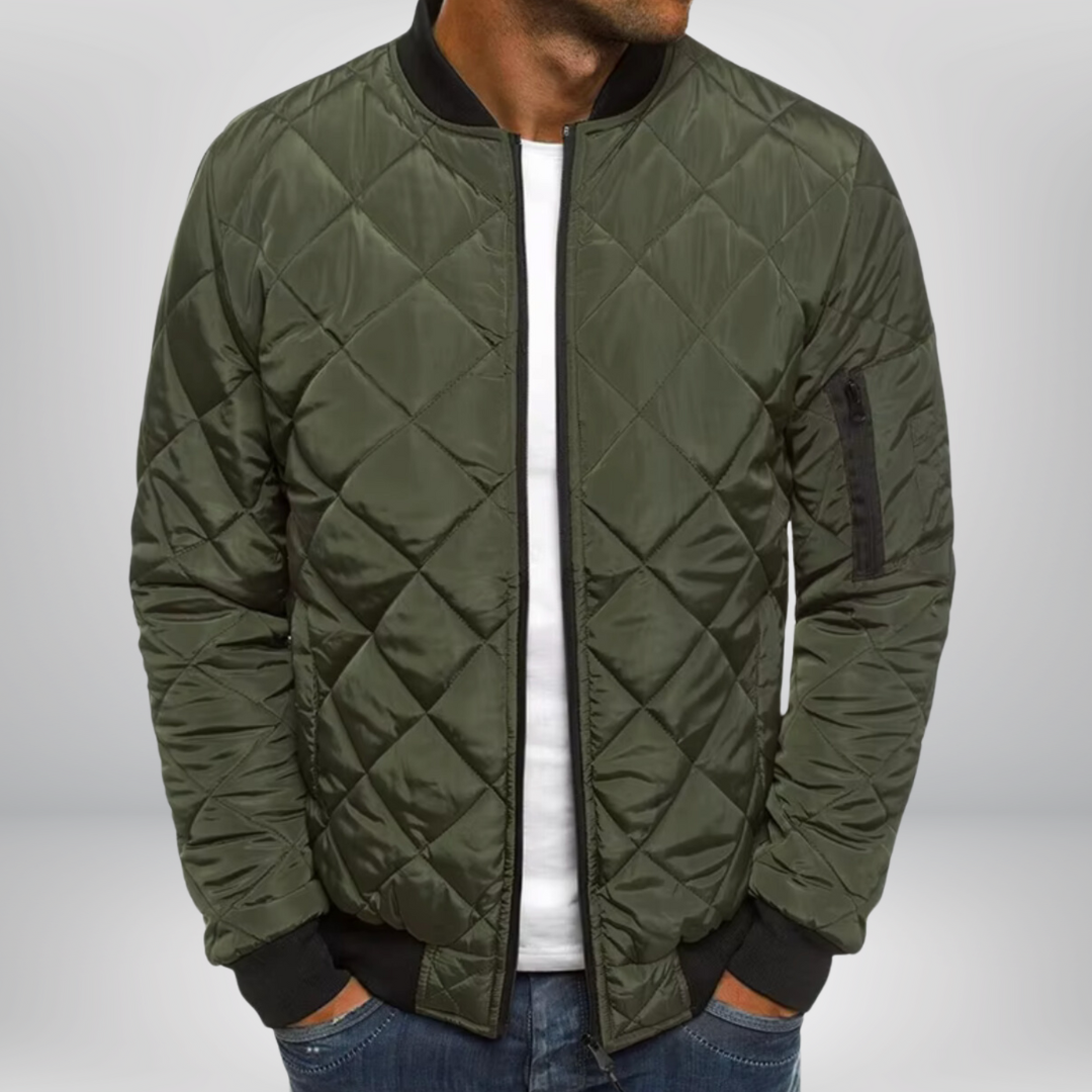 Ryan Quilted Bomber Jacket for Men