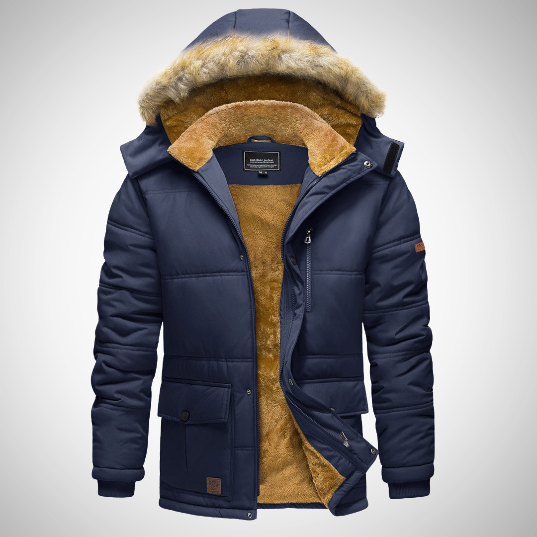 Glen Hooded Winter Jacket for Men
