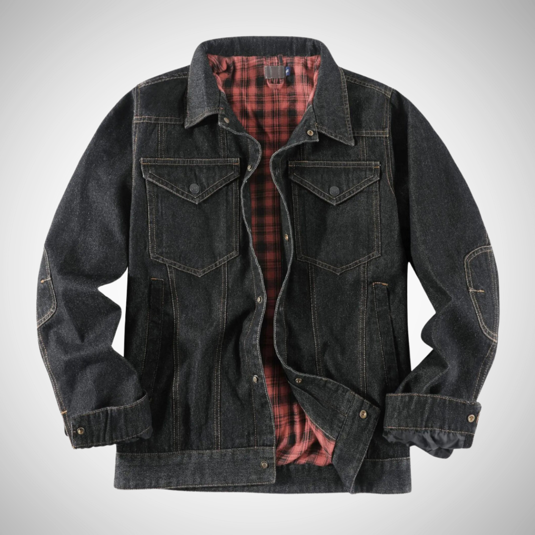 Sammy Flannel Lined Denim Shirt-Jacket for Men