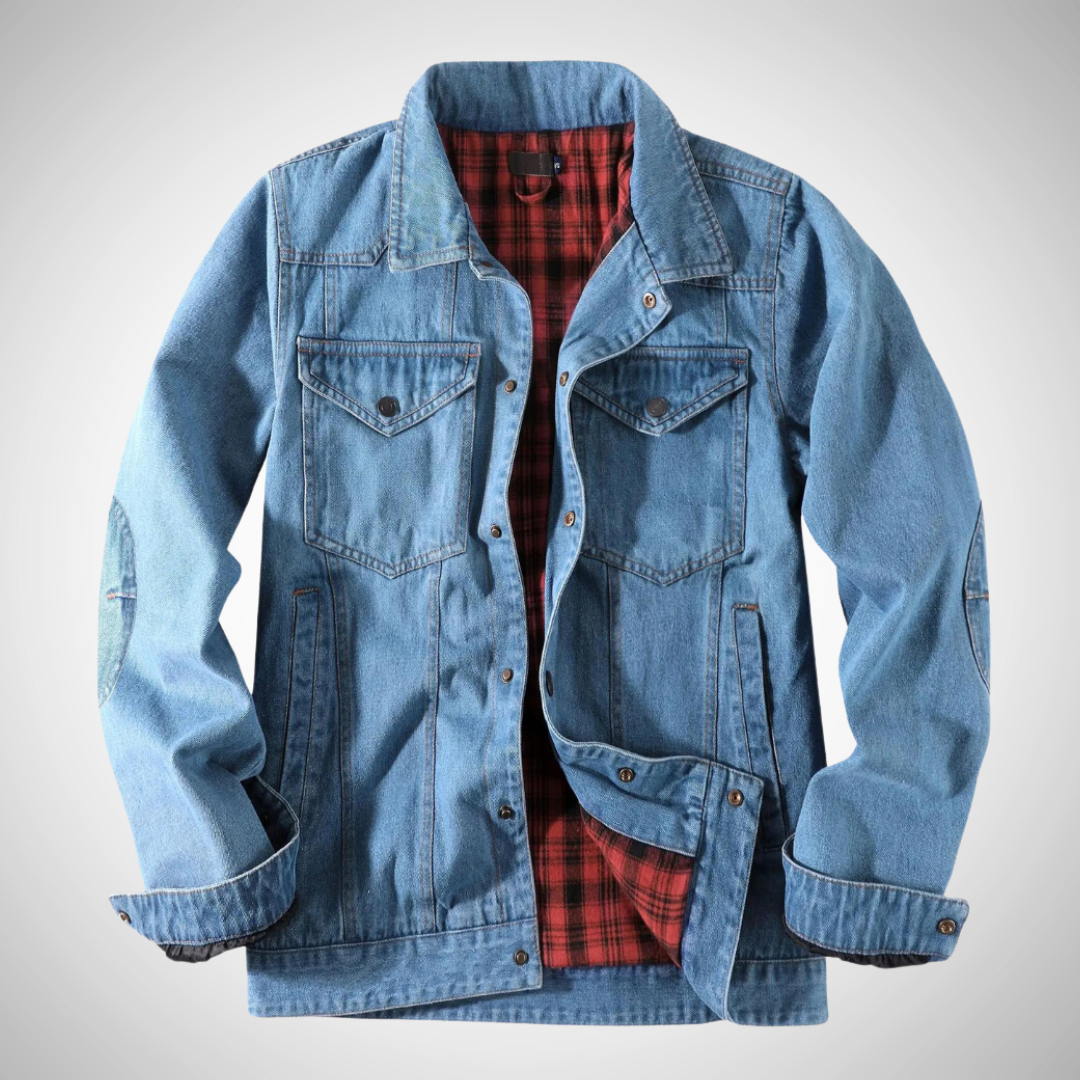 Sammy Flannel Lined Denim Shirt-Jacket for Men