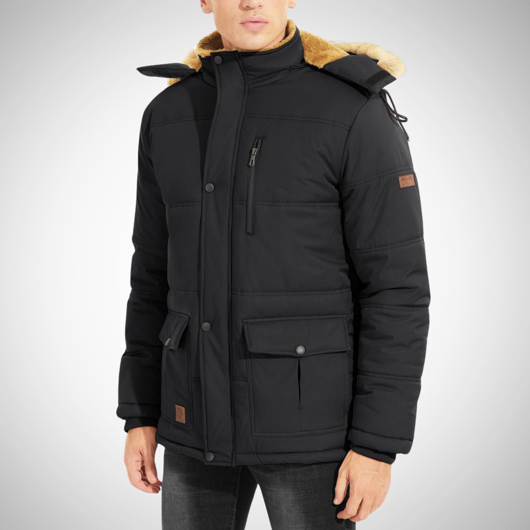 Glen Hooded Winter Jacket for Men