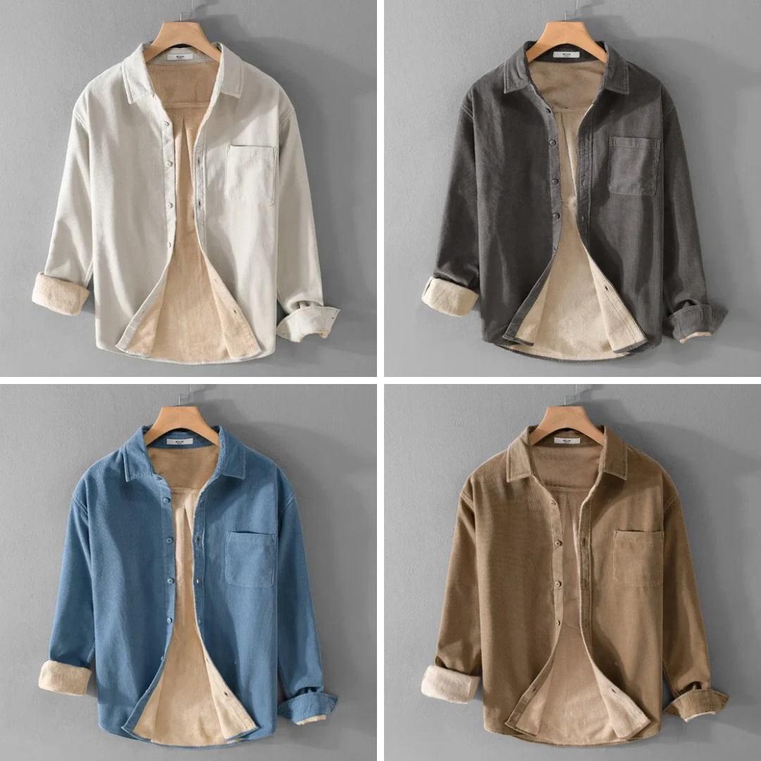 Veste en velours côtelé doublée polaire Regal pour homme