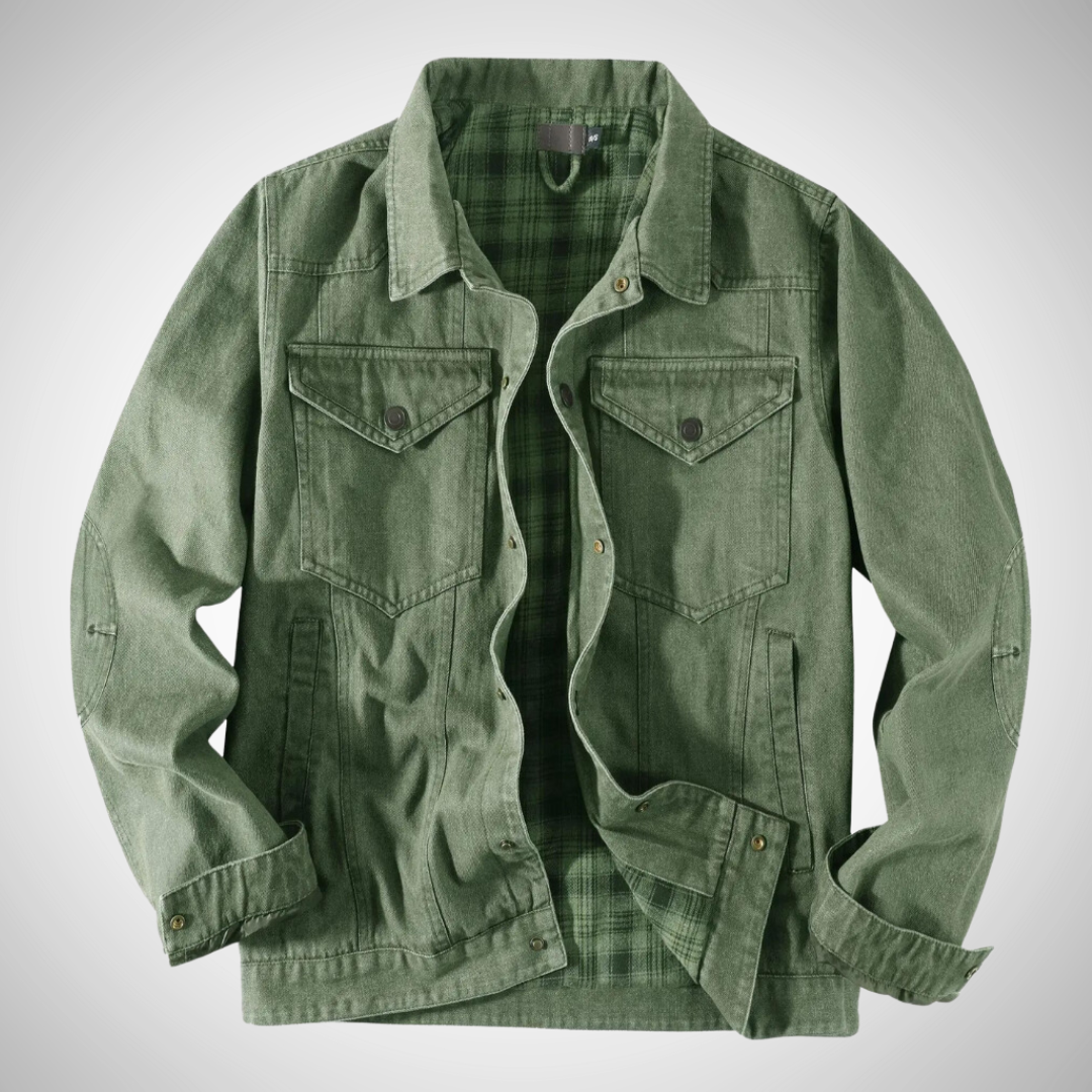 Sammy Flannel Lined Denim Shirt-Jacket for Men