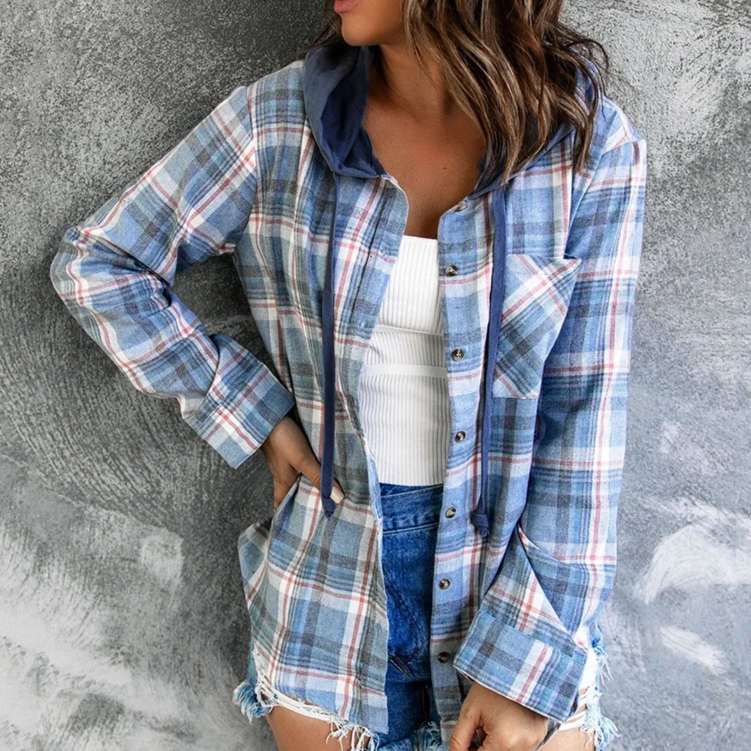 Irene check shirt for Women