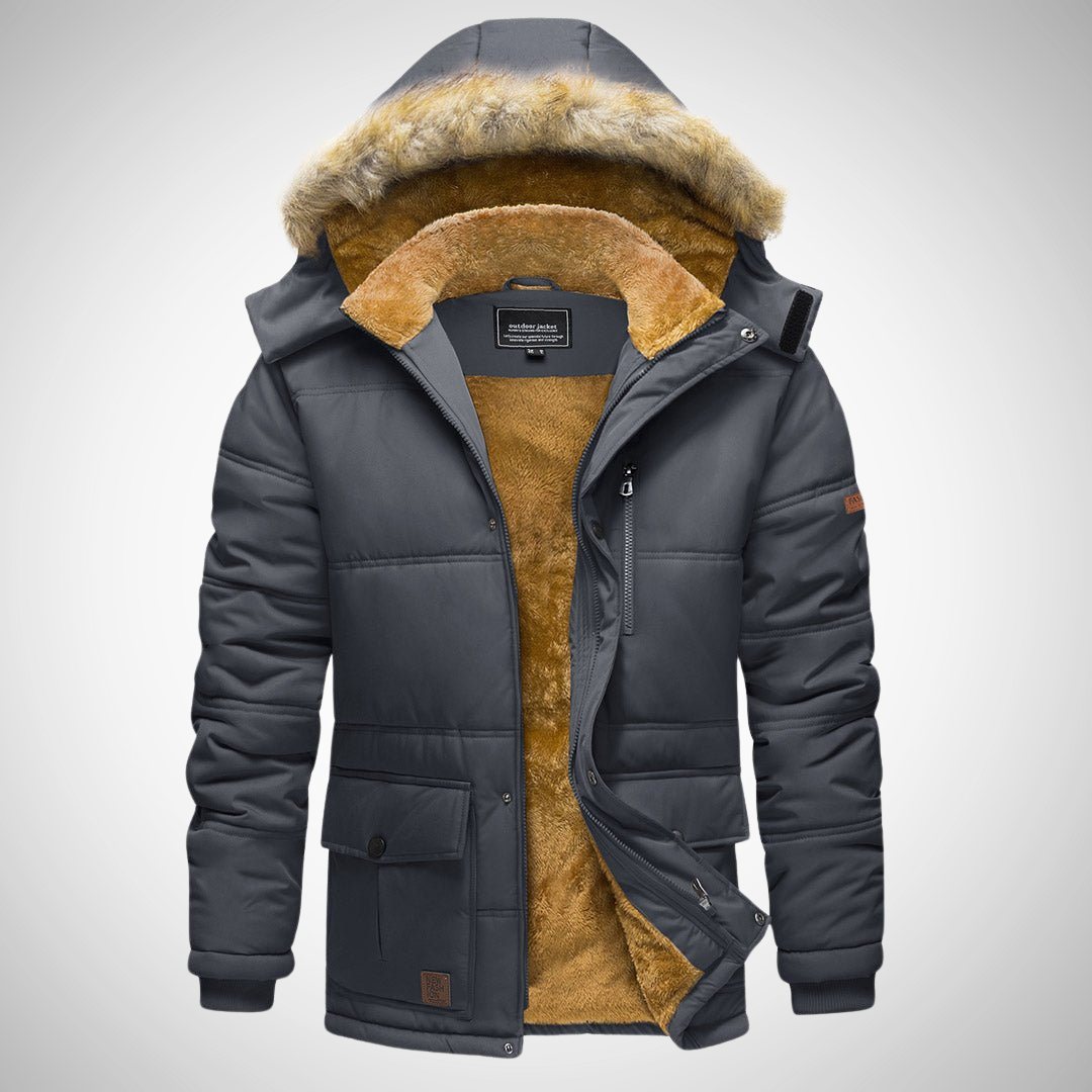 Glen Hooded Winter Jacket for Men