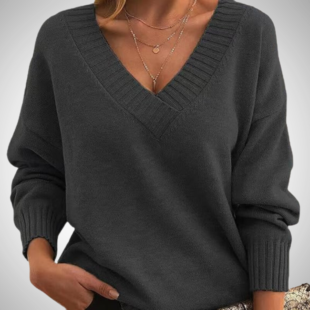 Pull col V Marianne pour femme