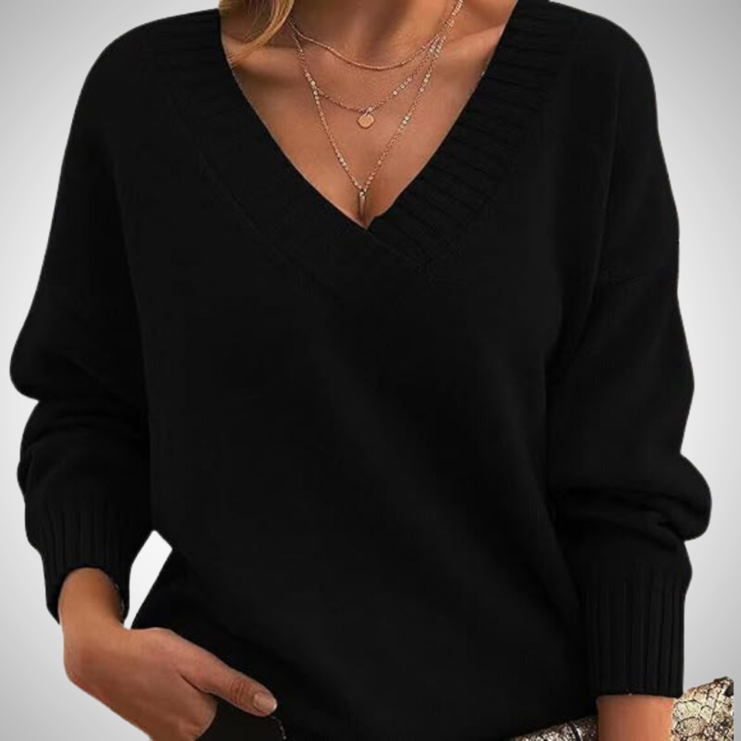 Pull col V Marianne pour femme