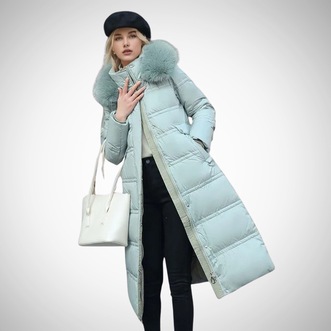 Priscilla Long Faux Fur-Trimmed Puffer Coat for Women