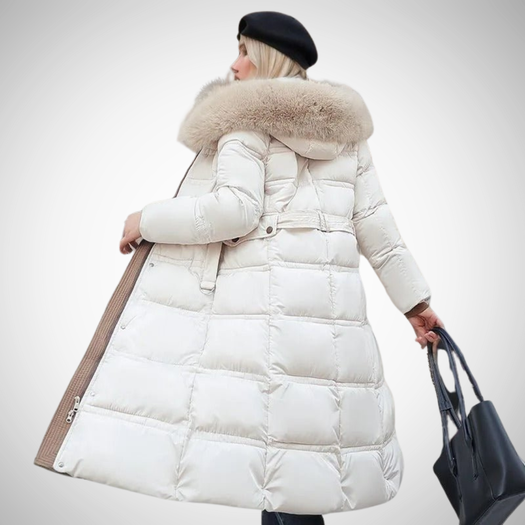 Priscilla Long Faux Fur-Trimmed Puffer Coat for Women